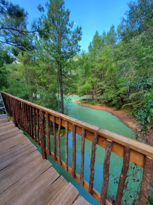 Waterfront Treehouse In A Magical Forest Waller Ngoại thất bức ảnh